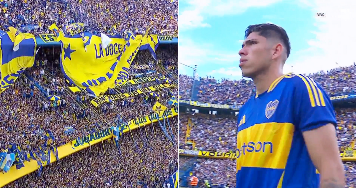 Carlos Palacios logró su anhelado debut en La Bombonera con Boca Juniors.