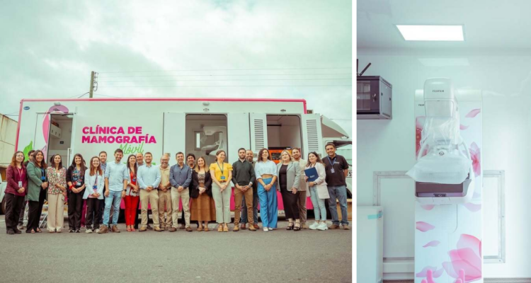 Clínica de mamografía móvil que arribó a Cabrero