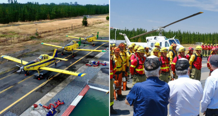 24 aeronaves y más de mil brigadistas son parte de los equipos de CMPC para el combate de incendios