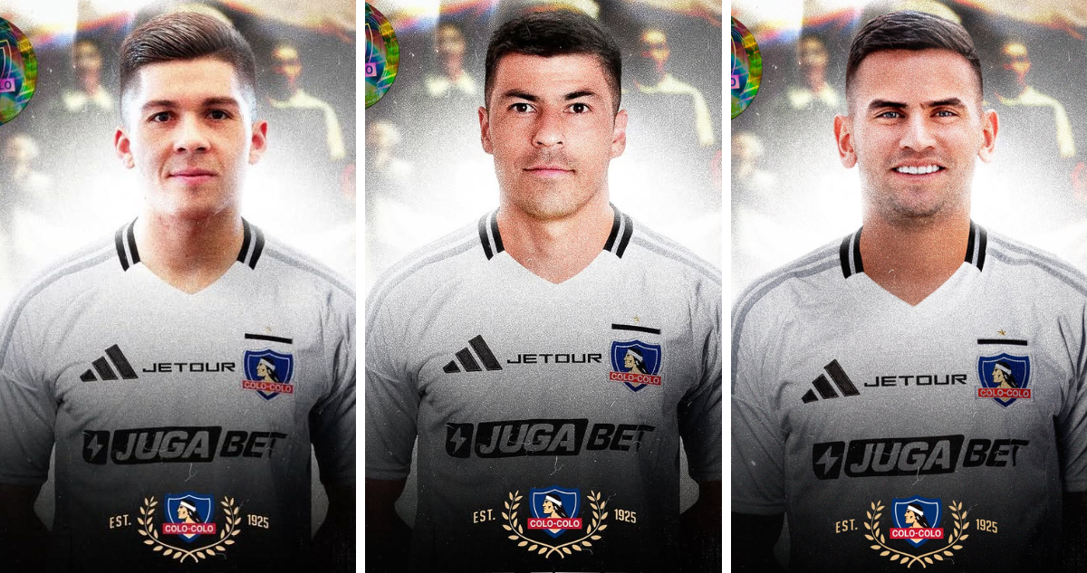 Colo Colo da el golpe al mercado de pases y anuncia tres fichajes para el 2025.