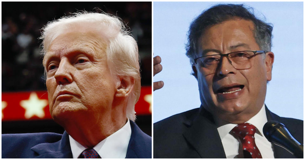 Donald Trump y Gustavo Petro