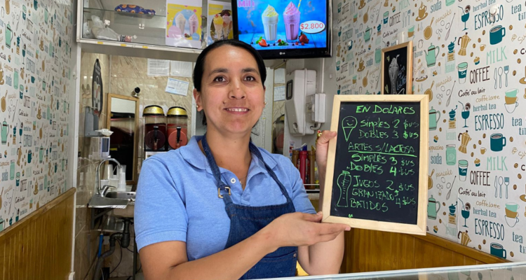 Imagen de comerciante de Temuco por presencia de turistas argentinos