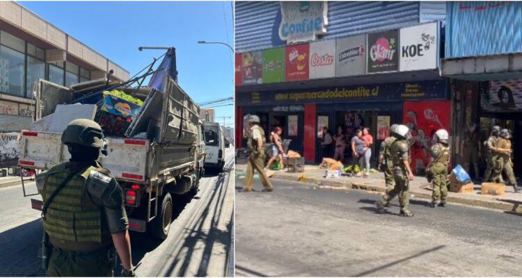 Operativo contra el comercio ilegal en el centro de Concepción