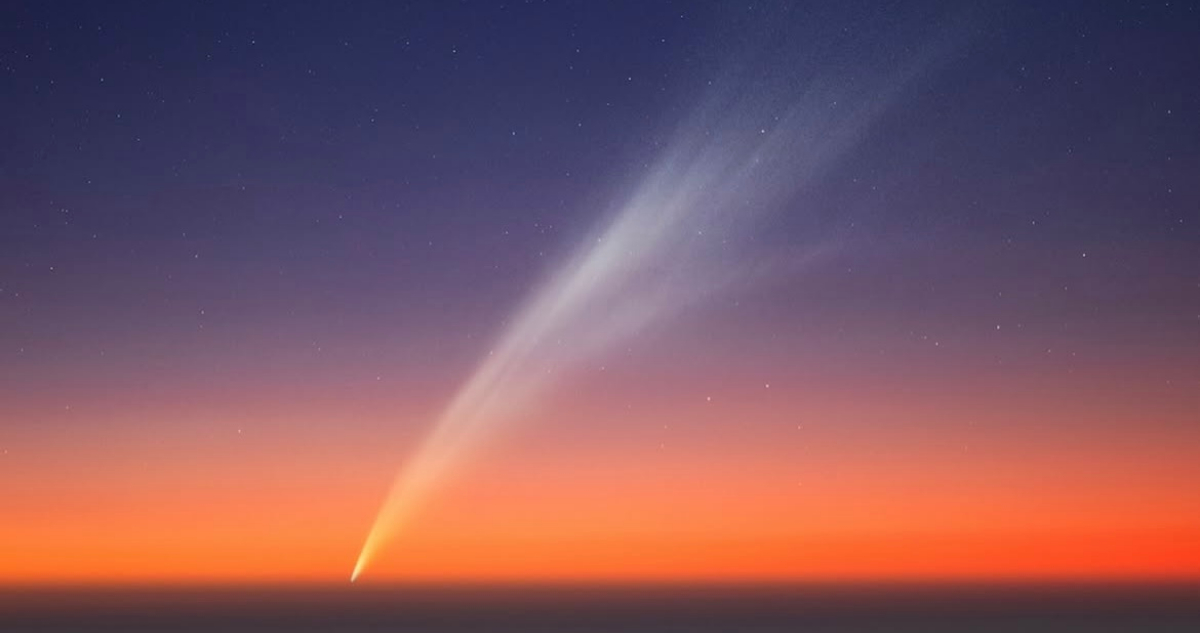 Cometa C/2024 G3 (ATLAS) fotografiado el 19 de enero desde el Observatorio Paranal (ESO) en el norte de Chile, por el astrónomo Yuri Beletesky