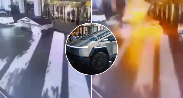 Investigan posible acto terrorista en explosión de un Cybertruck de Tesla en hotel Trump de Las Vegas.