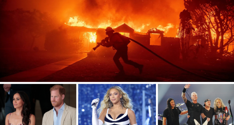 De Beyoncé a los duques de Sussex: famosos que han realizado donaciones por incendios en California