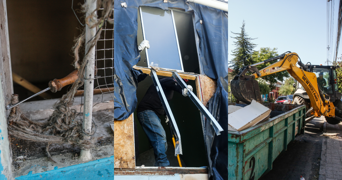 Demolición en casa utilizada para el tráfico de drogas y vinculada a un asesinato en Independencia