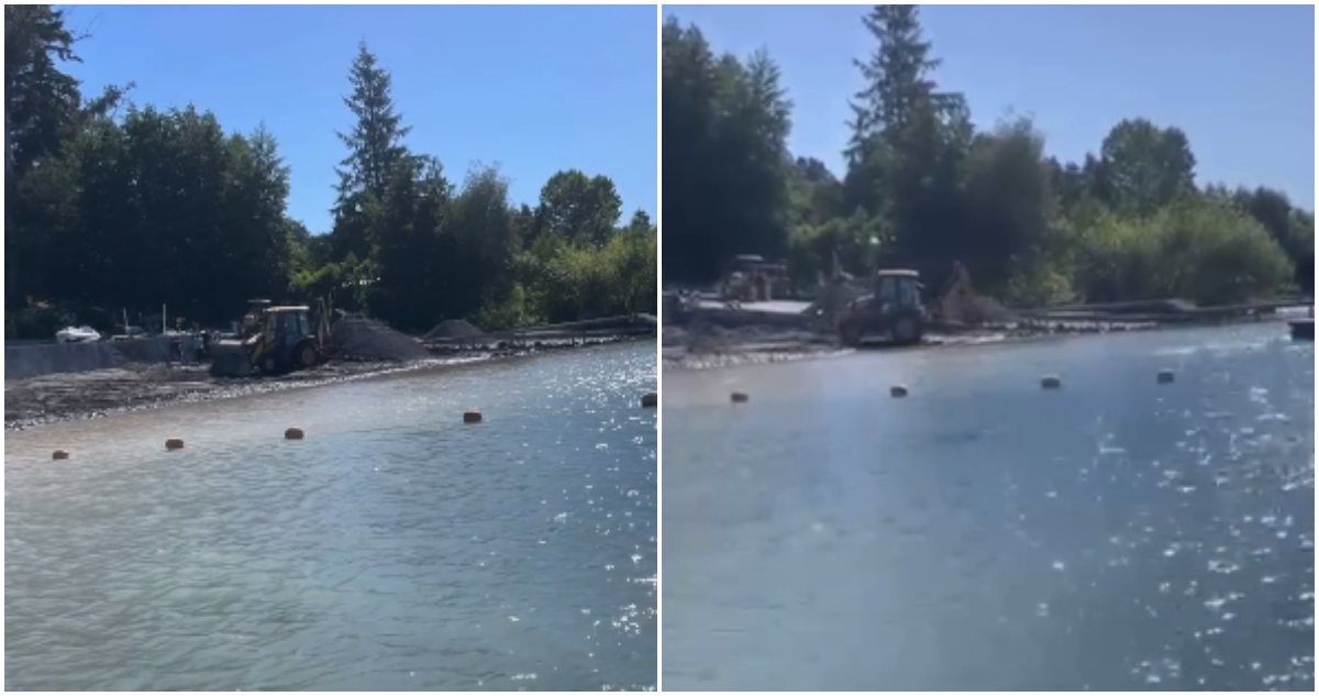 Denuncian movimientos de tierra con maquinaria a orillas del Lago Villarrica