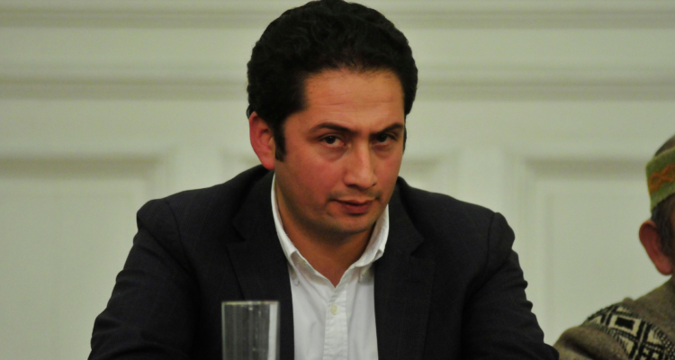 Fotografía de Diego Ancalao, imputado por el Caso Convenios