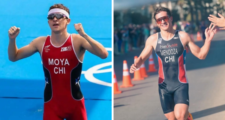 Diego Moya y Mateo Mendoza superan récord y se alzan como los mejores chilenos en Ironman de Pucón