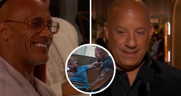 “Hola Dwayne”: El saludo de Vin Diesel a ‘La Roca’ en los Globos de Oro que provocó ‘incómoda’ sonrisa