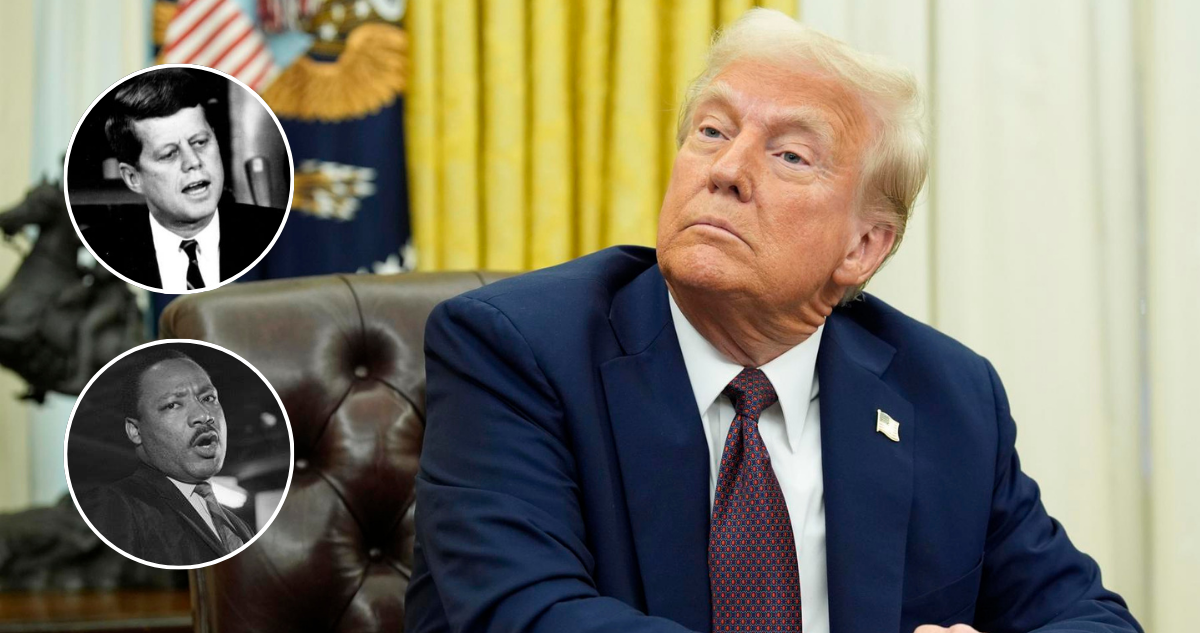 Trump ordena desclasificar archivos sobre la muerte de JFK y Martin Luther King