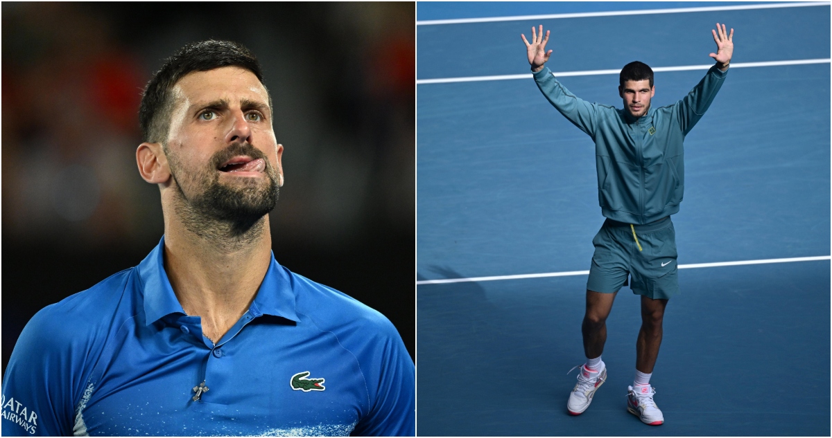 Novak Djokovic y Carlos Alcaraz