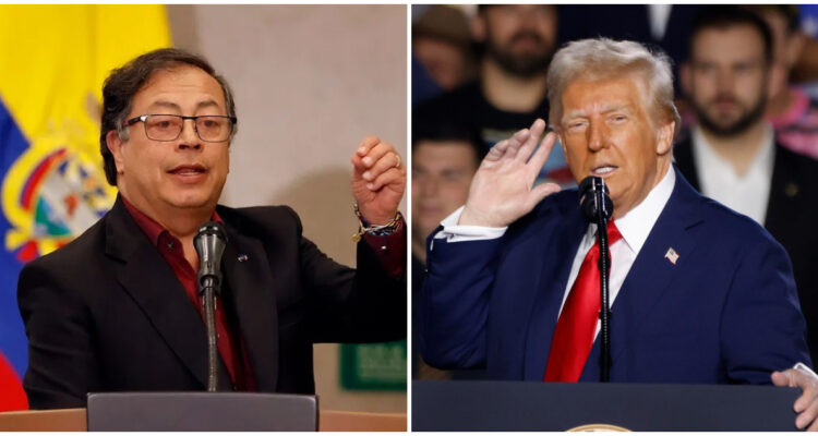 Gustavo Petro y Donald Trump