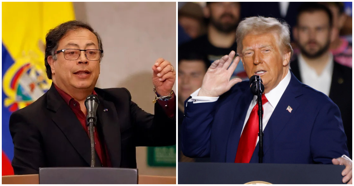 Gustavo Petro y Donald Trump