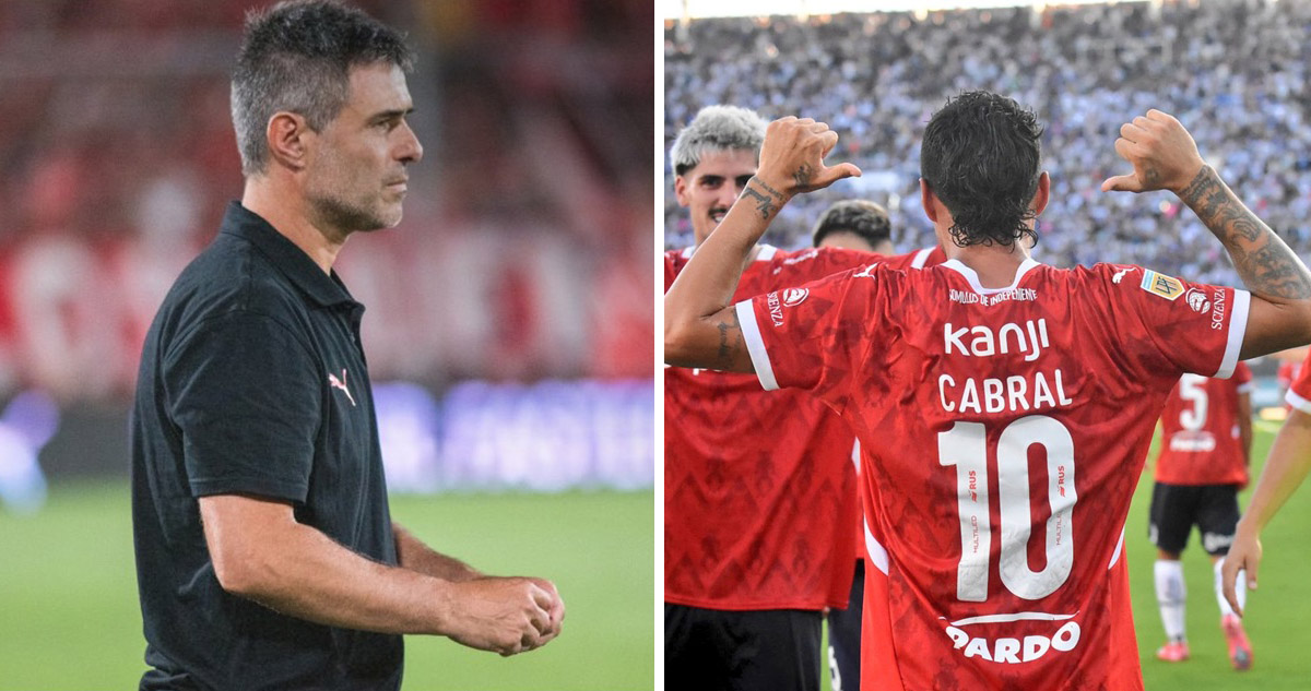 DT de Independiente elogió a chileno Luciano Cabral.
