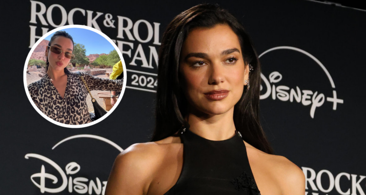 Dua Lipa en su visita a Chile