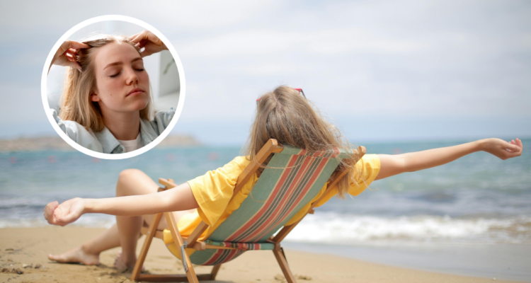 El cuero cabelludo también puede quemarse por el sol