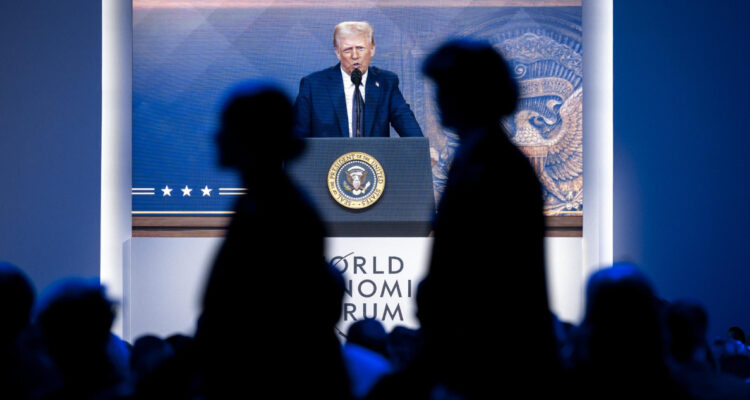 Donald Trump en reunión de Davos, Suiza. Europa