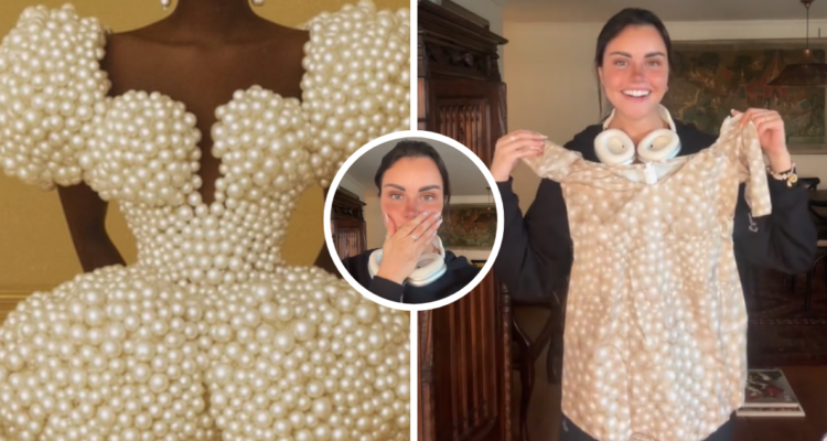 Emilia Dides y la compra de su vestido