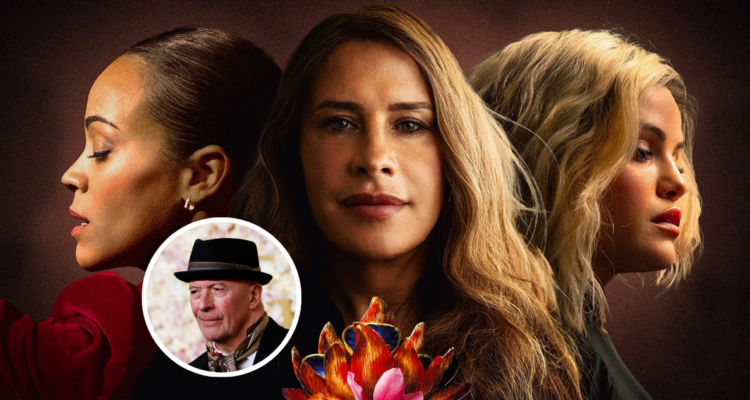 Póster promocional de la película Emilia Pérez en referencia a disculpas de su director con el público mexicano