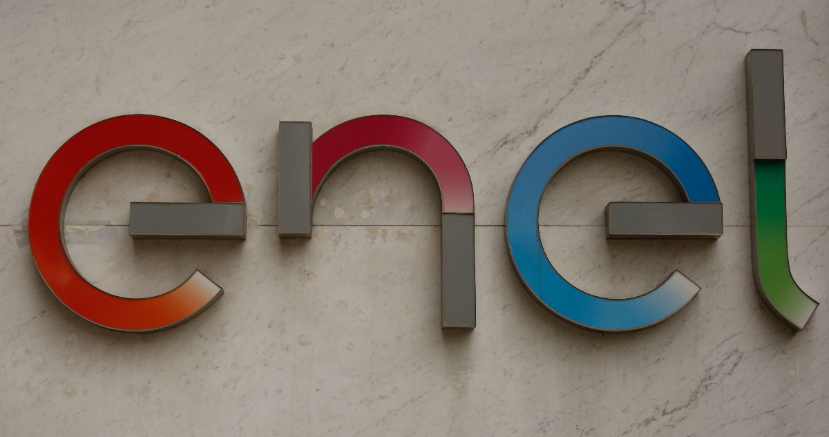 Enel en letras de colores