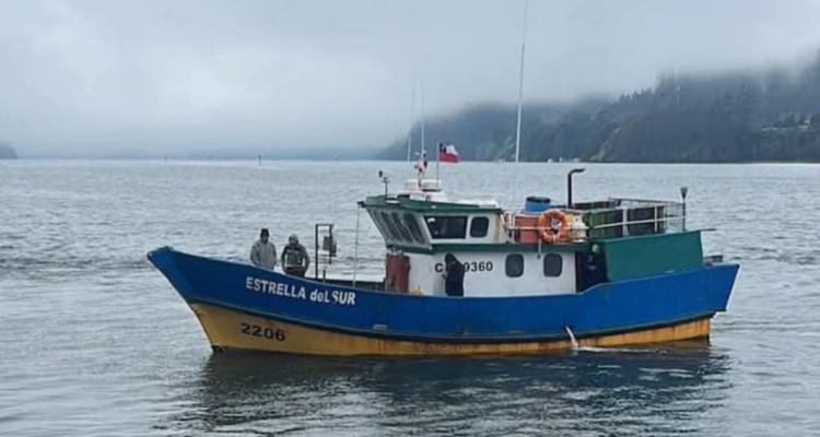 Foto de la lancha “Estrella del Sur” por petición de búsqueda con cámaras térmicas