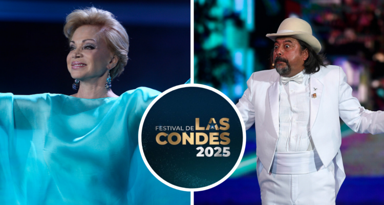 Paloma San Basilio y Bombo Fica en referencia a artistas del Festival de Las Condes 2025