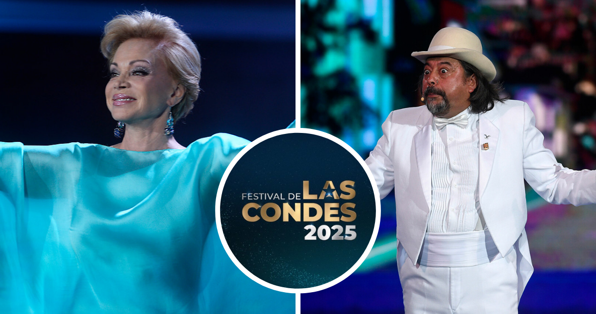 Paloma San Basilio y Bombo Fica en referencia a artistas del Festival de Las Condes 2025