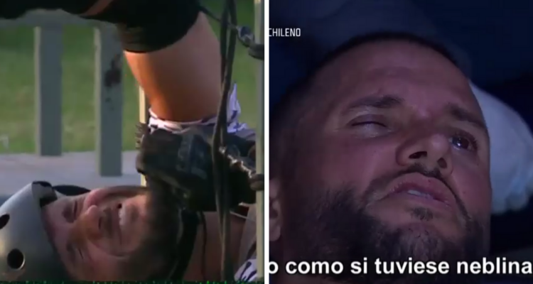 Capturas de accidente ocular de Fabio Agostini en Palabra de Honor