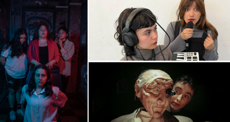 festival escena emergente nosotras señal interrumpida reloj viejo de pared