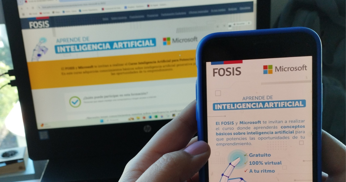 Fosis lanza curso gratuito en Inteligencia Artificial: en qué consiste y cuáles son los requisitos
