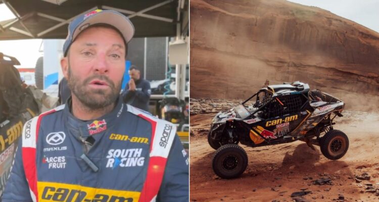 La alegría de Chaleco López por ganar otra etapa en Dakar: 