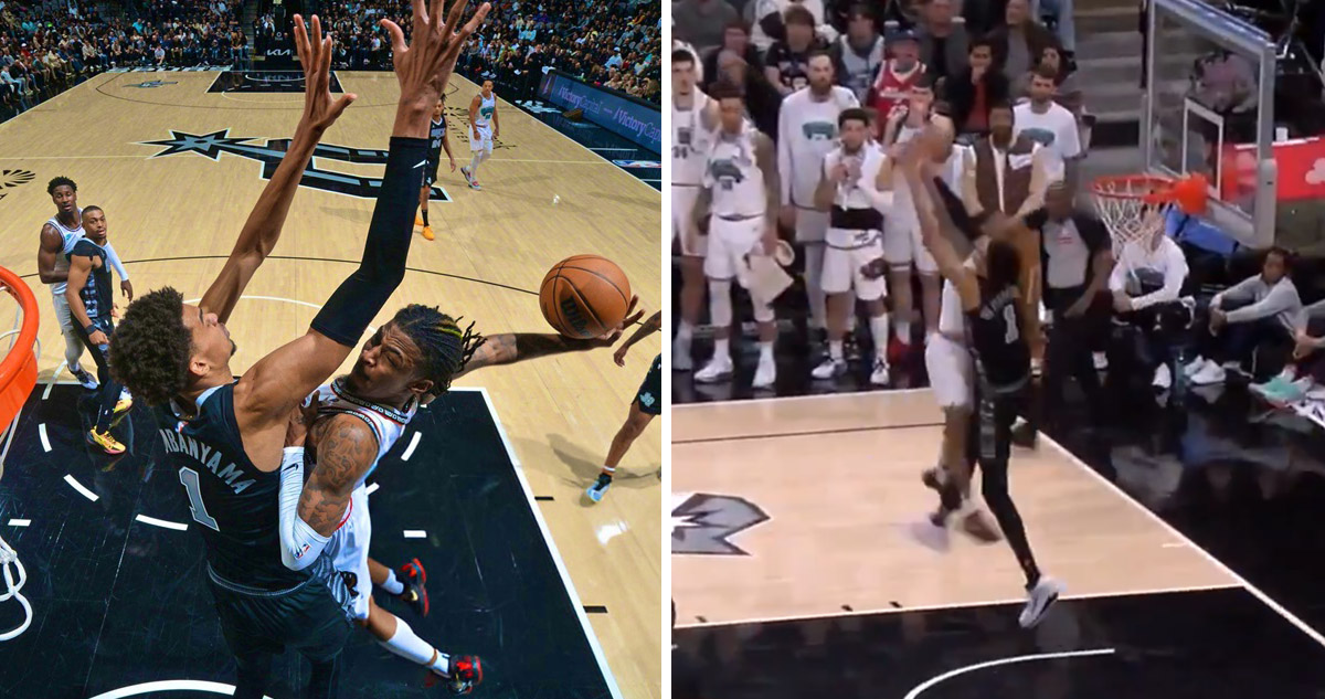Ja Morant impactó en la NBA con volcada a Victor Wembanyama.