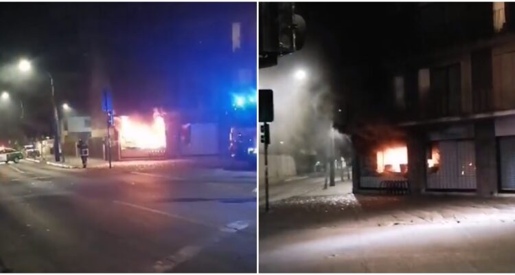 Incendio en cafetería Griso de Diagonal en Concepción