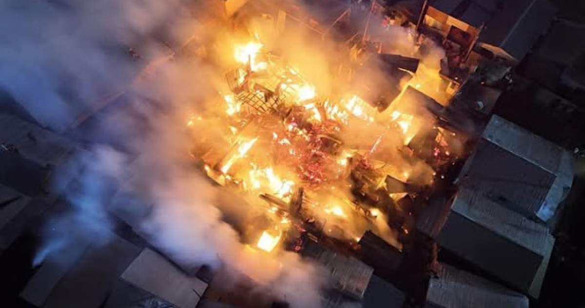 Incendio campamento de Colina