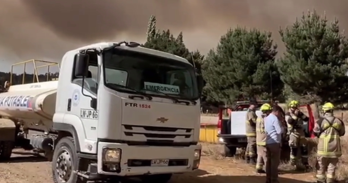 Incendio forestal en Cholchol