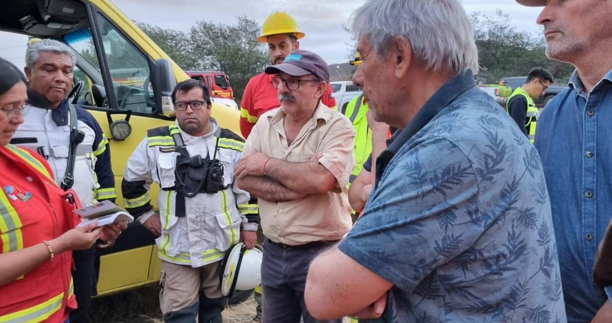 Incendio forestal en Los Sauces