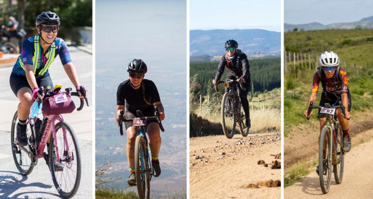 Tres chilenas y una argentina (a la derecha) completaron el desafío Interoceánica W.