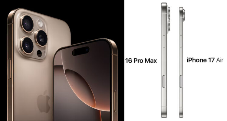 Foto de cómo sería el iPhone 17 Air