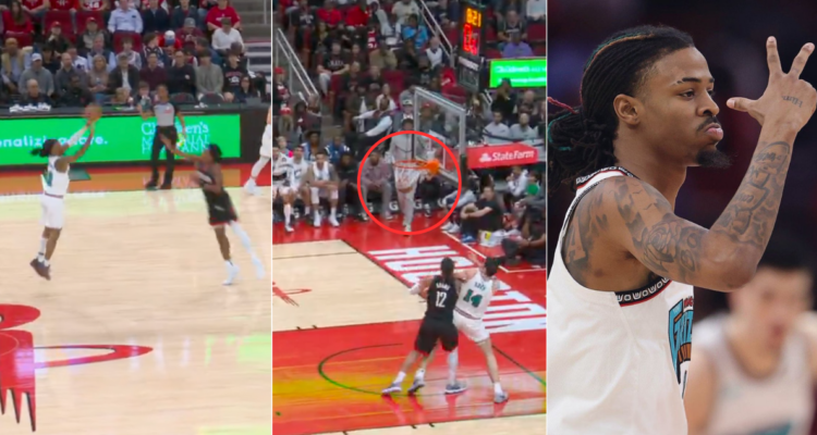Ja Morant se luce con triple desde mitad de cancha y maniobra de lujo para Memphis en la NBA.
