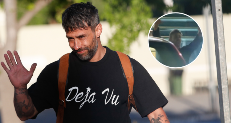 Captan a Jorge Valdivia celebrando afuera de un servicentro tras salir de la cárcel de Rancagua