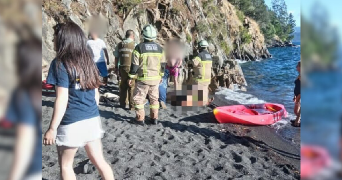 Joven fallece tras caer desde roquerío a Lago Calafquén en localidad de Licanray