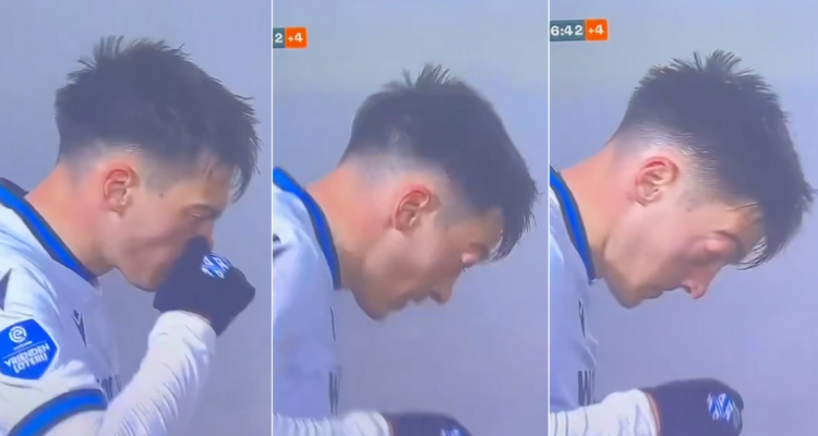 Por sonarse la nariz: jugador del fútbol neerlandés se le sale el globo ocular en pleno partido.