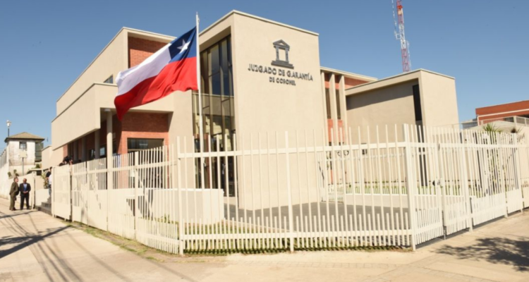 Frontis del Juzgado de Garantía de Coronel