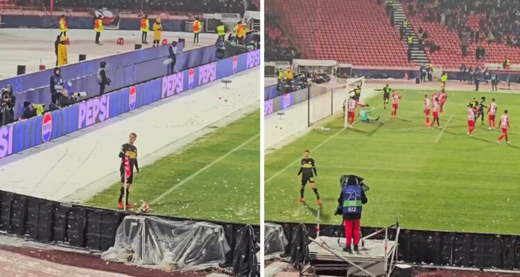Hinchas del Estrella Roja sufrieron karma en la Champions League.
