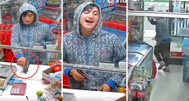 “Ya, disculpe tía”: ladrón entró a robar con arma a negocio en Valdivia, se arrepintió y compró dulces