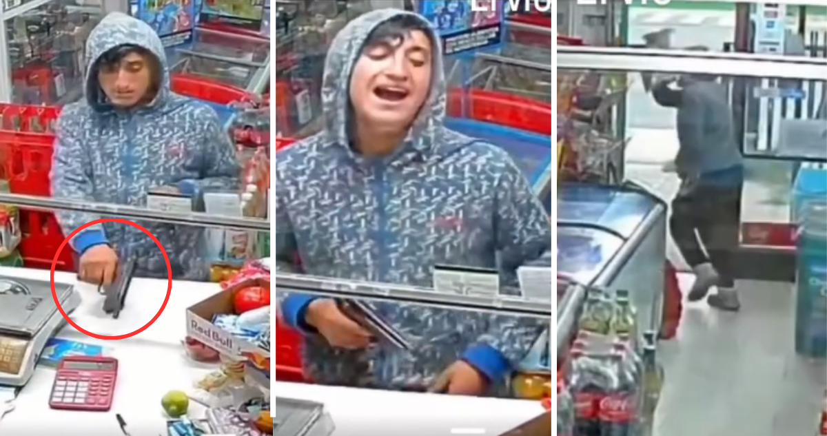 “Ya, disculpe tía”: ladrón entró a robar con arma a negocio en Valdivia, se arrepintió y compró dulces