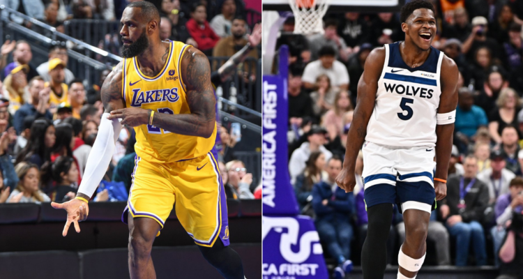 LeBron James y Anthony Edwards guiaron a los Lakers y Minnesota, respectivamente, a la victoria en la NBA.