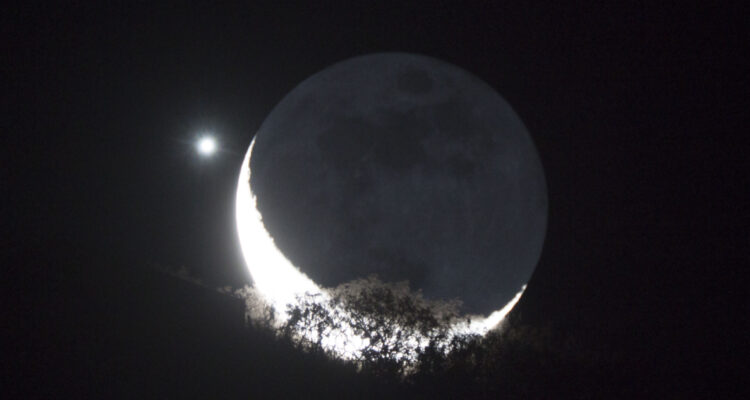 Conjunción de la Luna y Venus